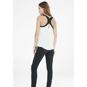NWOT Express Color Block Zip Racerback Tank